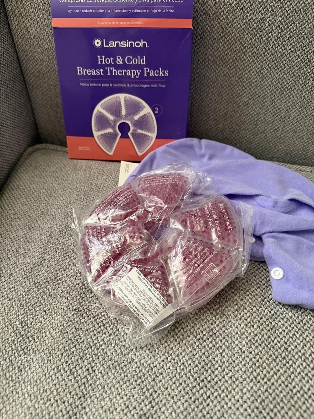 Lansinoh Therapy Packs New-Open Box For Pictures